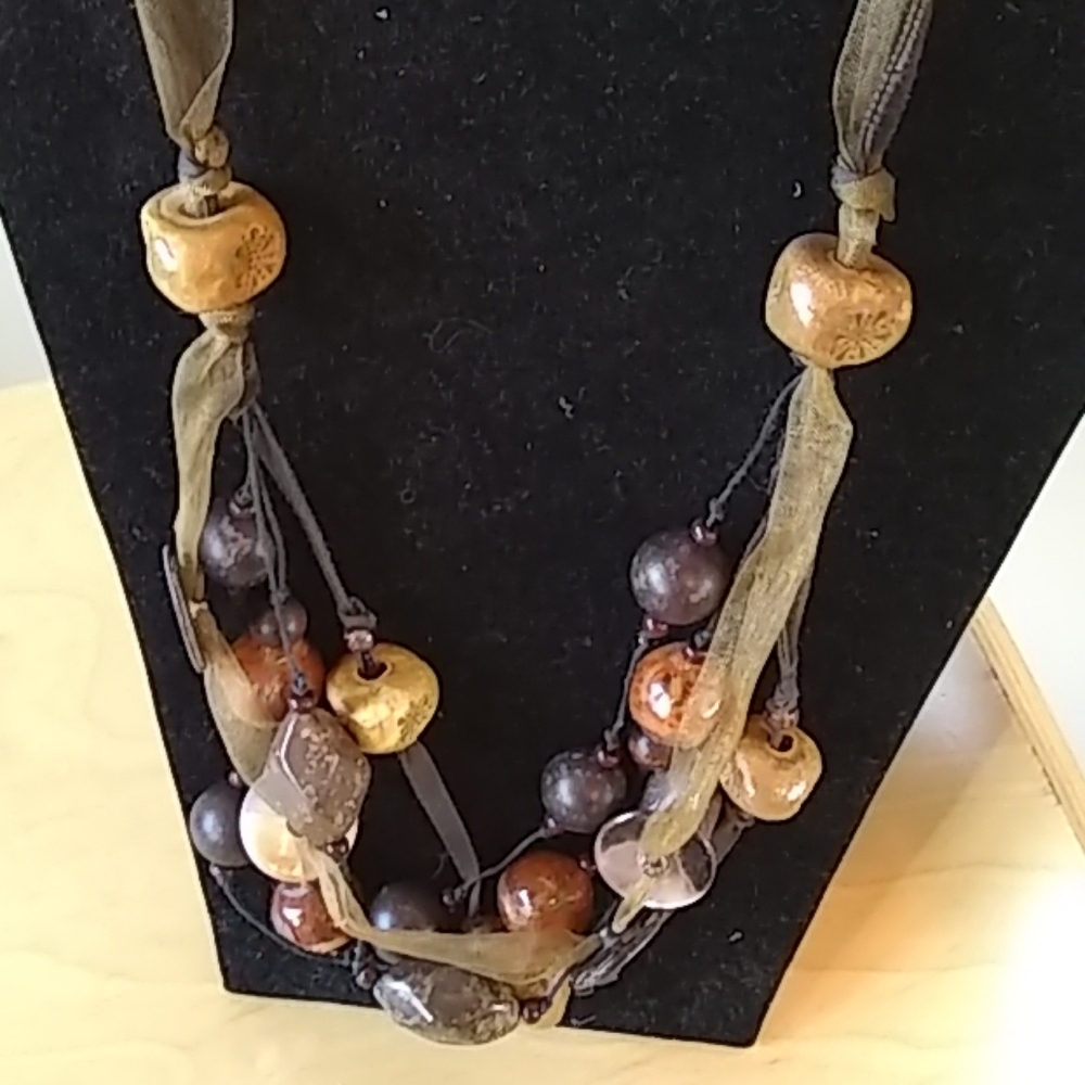 One of a kind!! Beaded Necklace Gorgeous